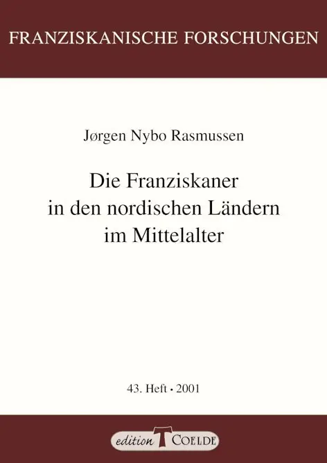Cover: 9783766620903 | Die Franziskaner in den nordischen Ländern im Mittelalter | Rasmussen