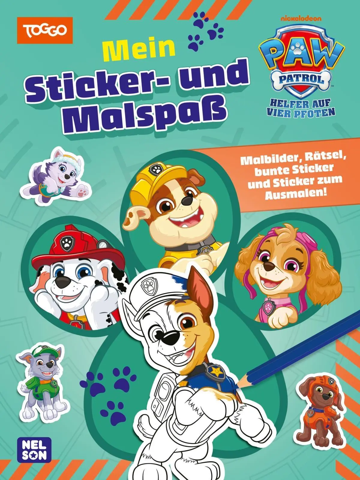 Cover: 9783845130903 | PAW Patrol Mitmachbuch: Mein Sticker- und Malspaß | Taschenbuch | 2026