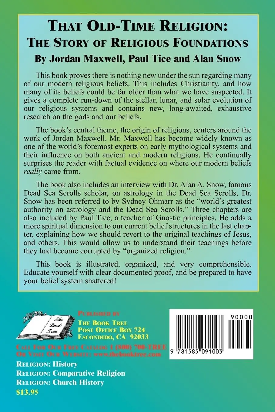 Rückseite: 9781585091003 | That Old-Time Religion | Jordan Maxwell (u. a.) | Taschenbuch | 2000