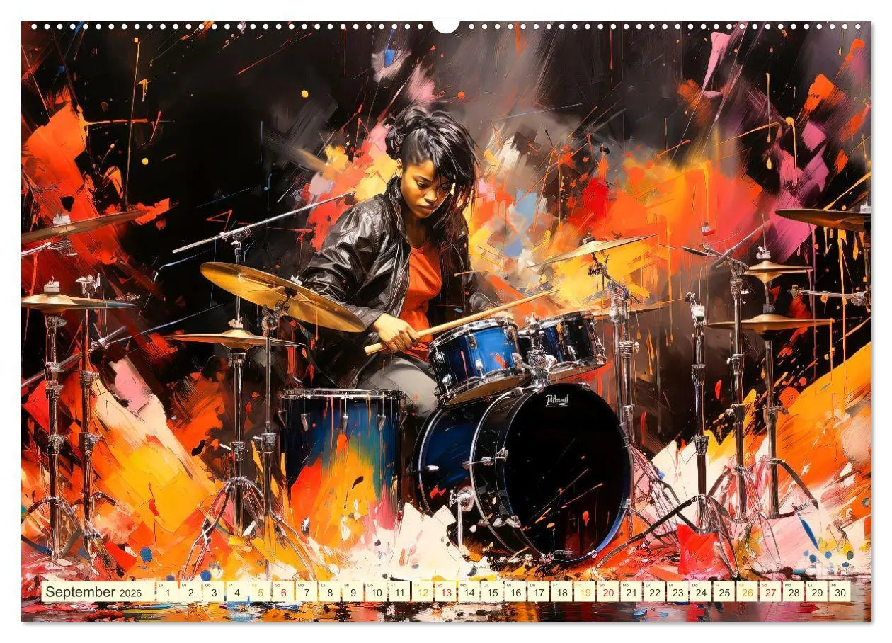 Bild: 9783457491003 | Schlagzeug ewige Liebe live (hochwertiger Premium Wandkalender 2026...