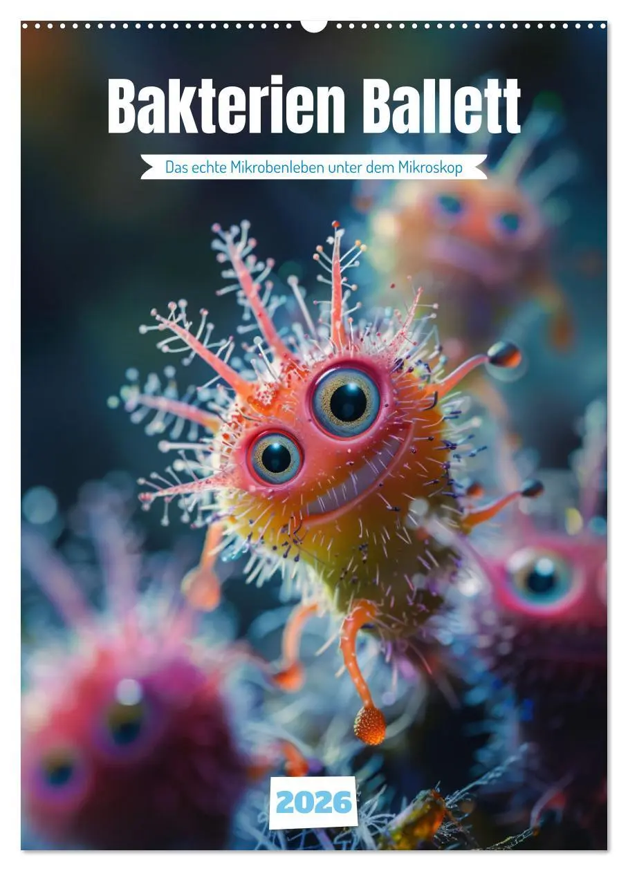 Cover: 9783516271003 | Bakterien Ballett (Wandkalender 2026 DIN A2 hoch), CALVENDO...