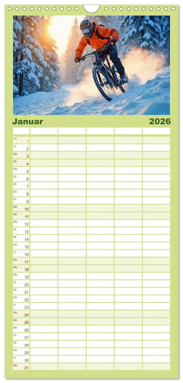 Bild: 9783516651003 | Familienplaner 2026 - Elemental Ride. Mountainbike-Action durch...
