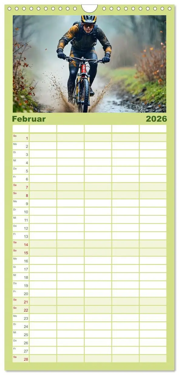 Bild: 9783516651003 | Familienplaner 2026 - Elemental Ride. Mountainbike-Action durch...