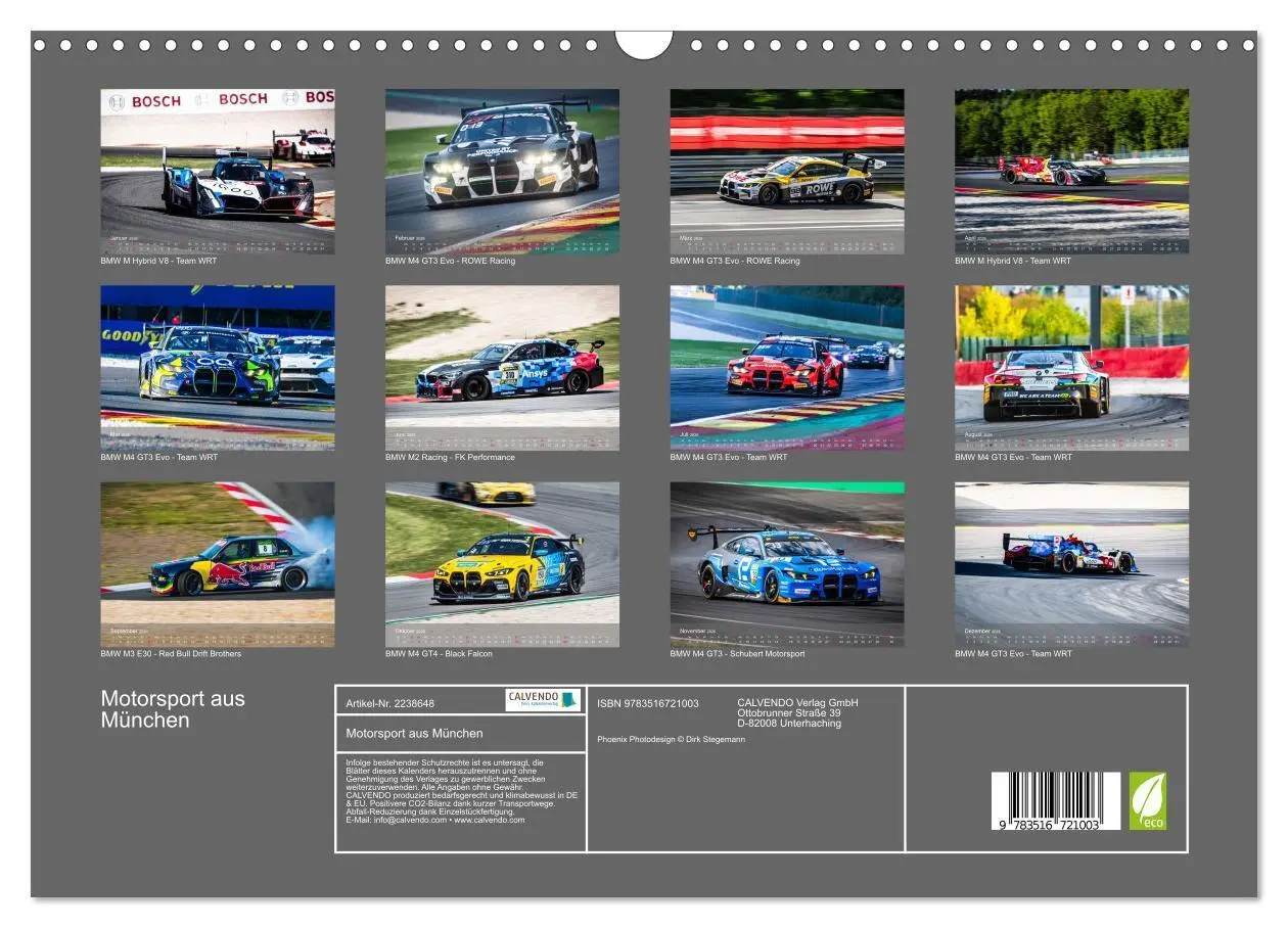 Bild: 9783516721003 | Motorsport aus München (Wandkalender 2026 DIN A3 quer), CALVENDO...