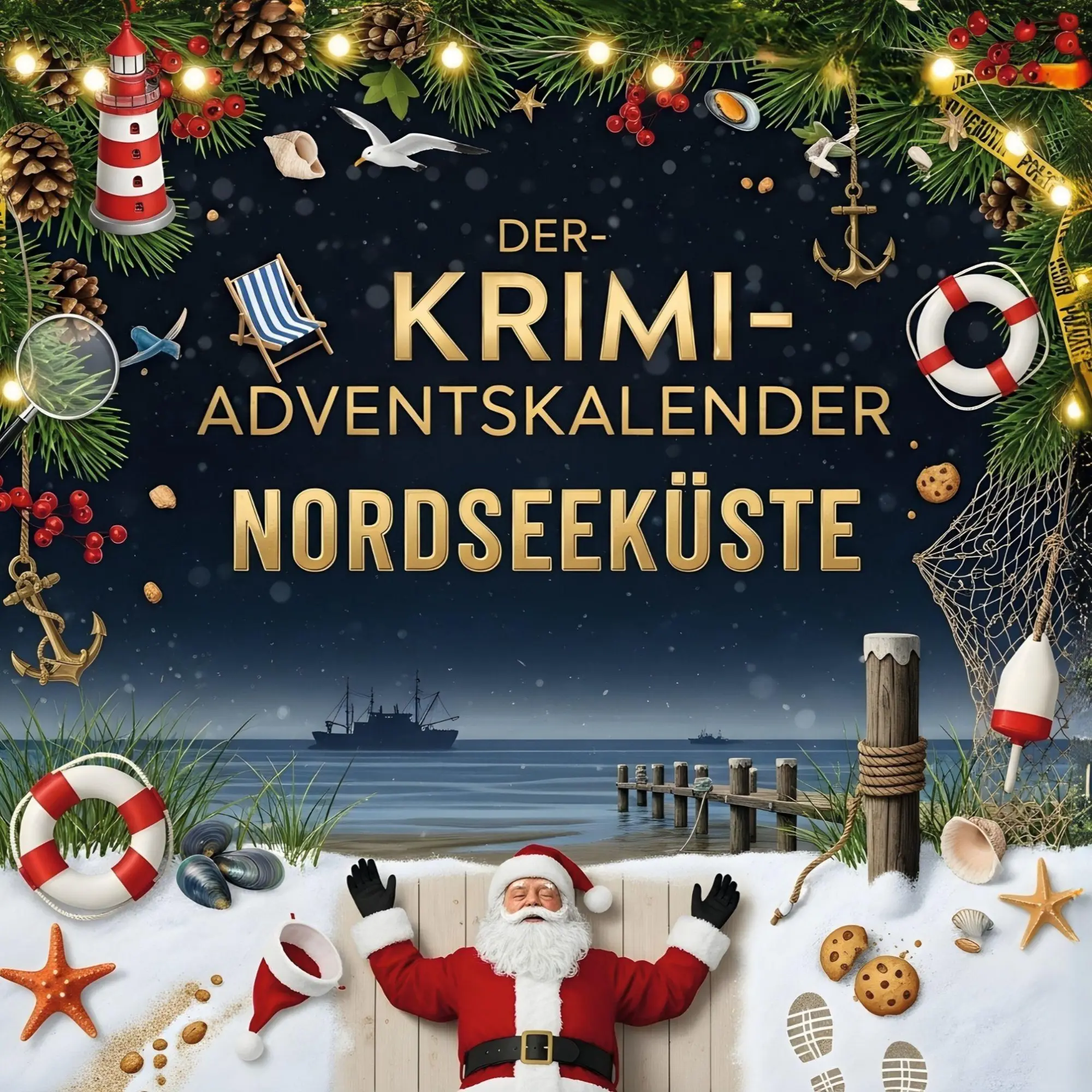 Cover: 9783695301003 | Der Krimi-Adventskalender Nordseeküste | Mordsverdächtig in 24 Akten