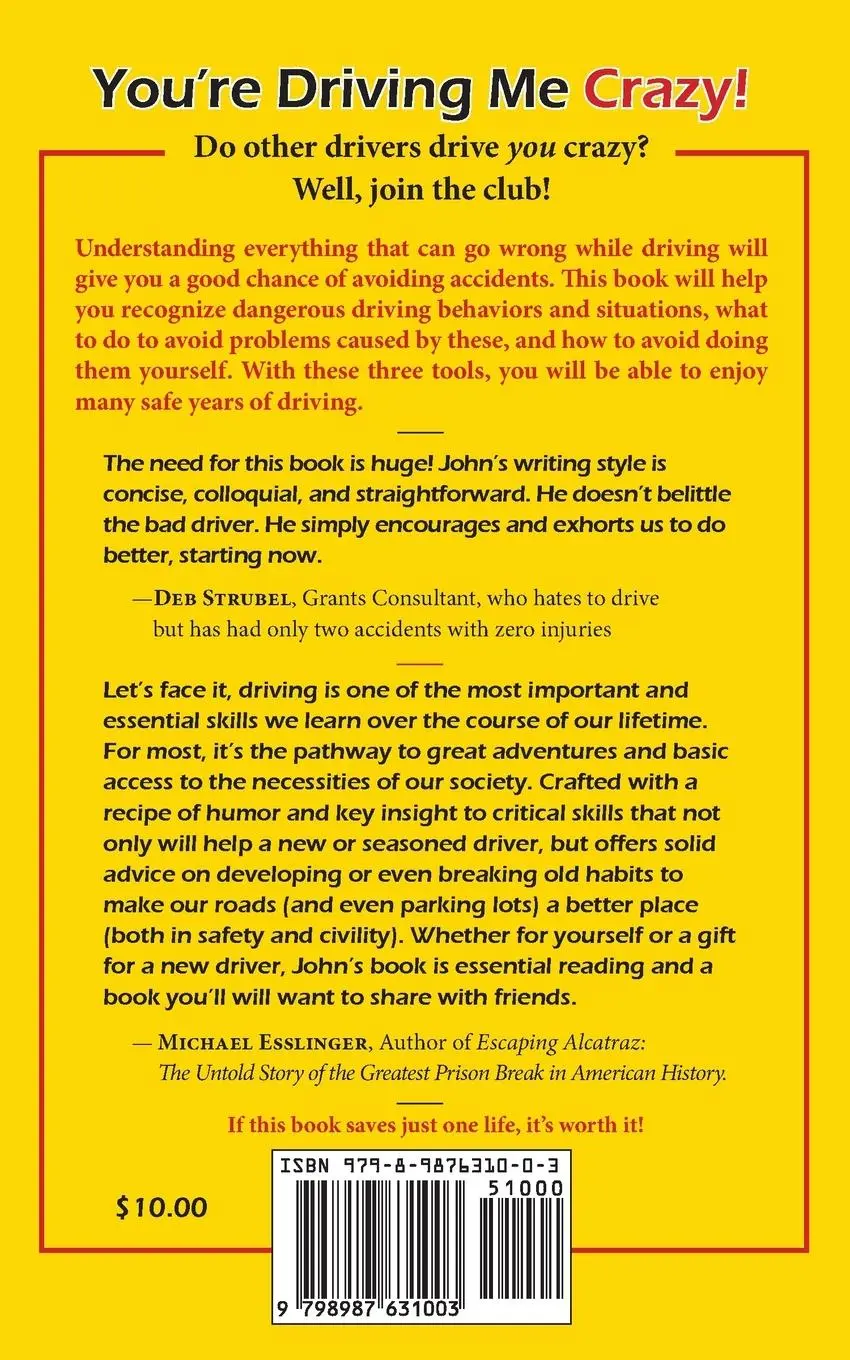 Rückseite: 9798987631003 | You're Driving Me Crazy! | John Reinhardt | Taschenbuch | Englisch