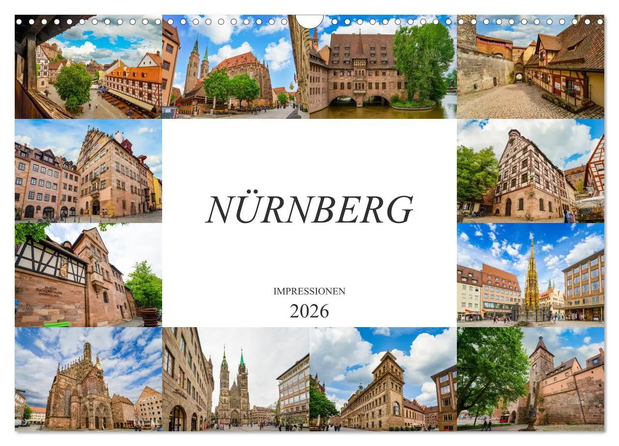 Cover: 9783457791103 | Nürnberg Impressionen (Wandkalender 2026 DIN A3 quer), CALVENDO...