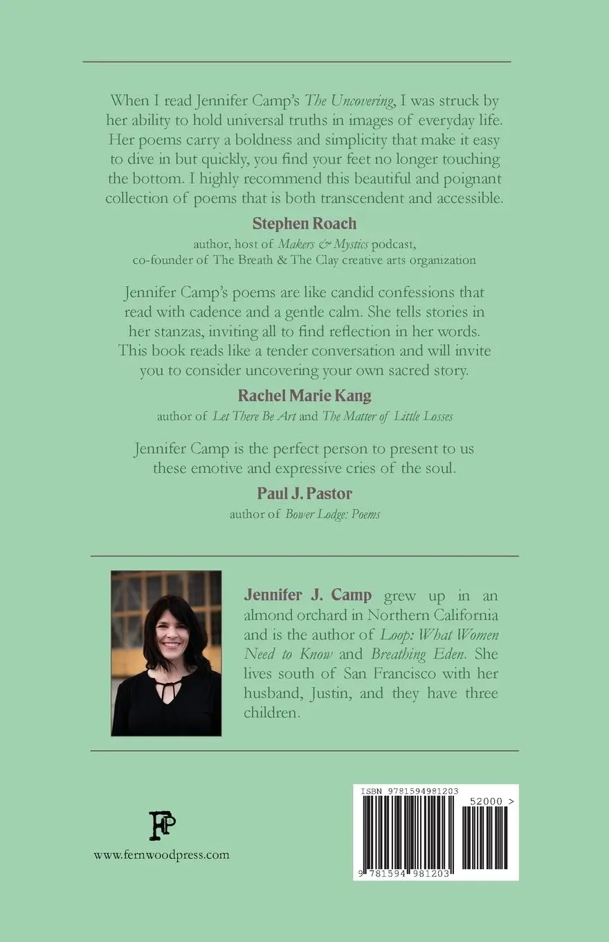 Rückseite: 9781594981203 | The Uncovering | poems | Jennifer J. Camp | Taschenbuch | Englisch
