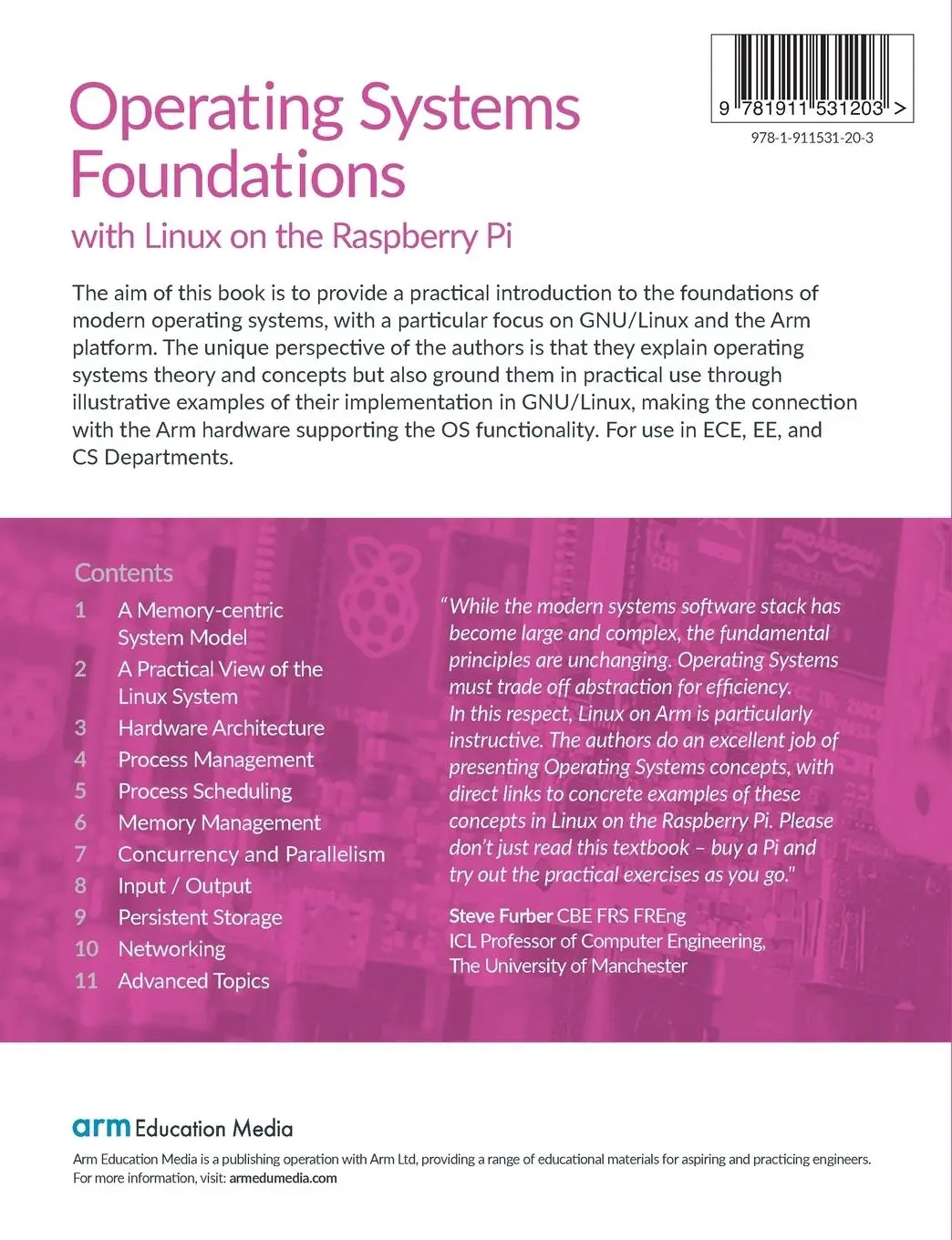 Rückseite: 9781911531203 | Operating Systems Foundations with Linux on the Raspberry Pi | Buch