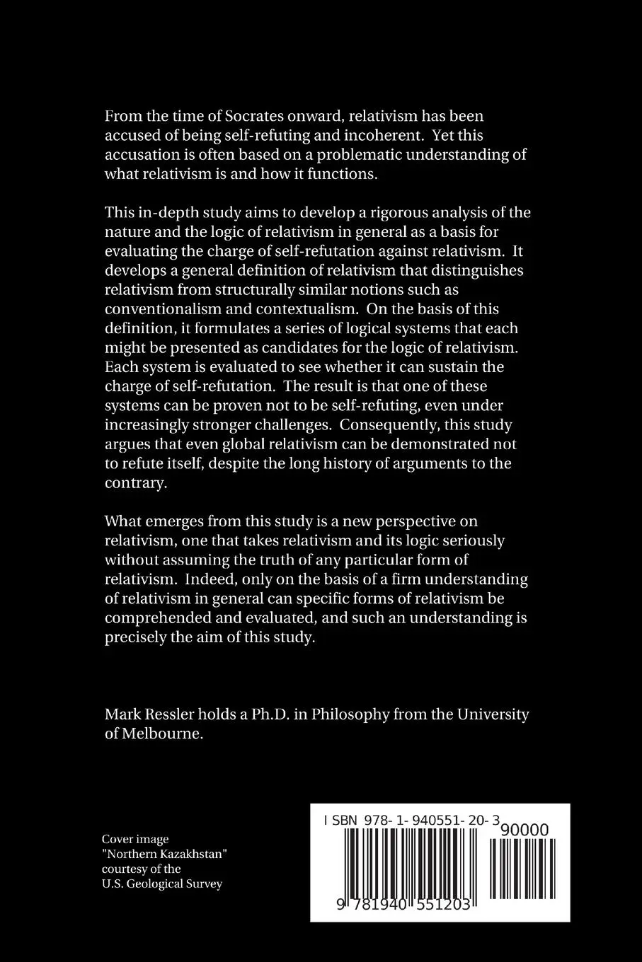 Rückseite: 9781940551203 | The Logic of Relativism | Mark Ressler | Taschenbuch | Englisch | 2013