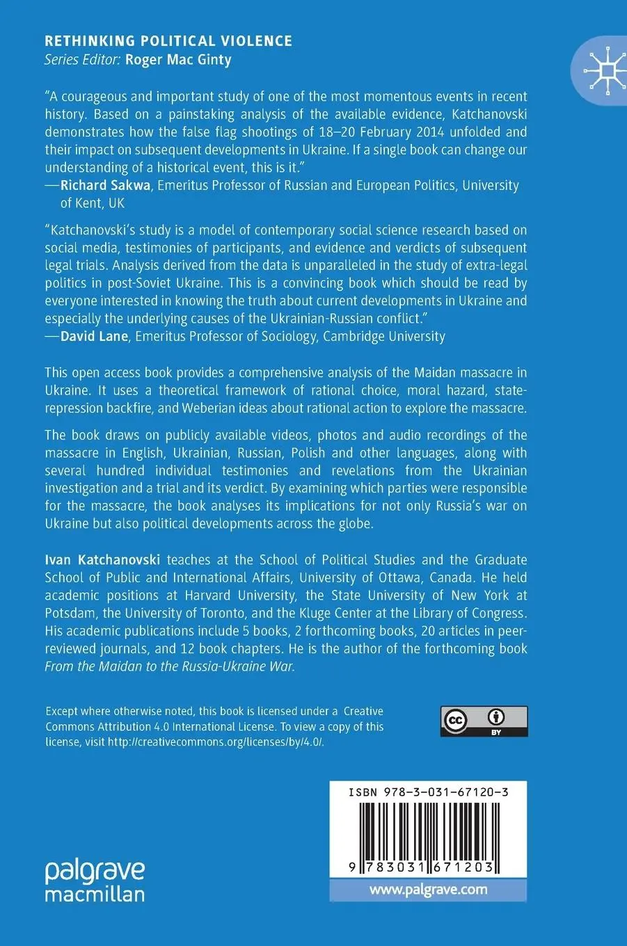 Rückseite: 9783031671203 | The Maidan Massacre in Ukraine | Ivan Katchanovski | Buch | xix | 2024