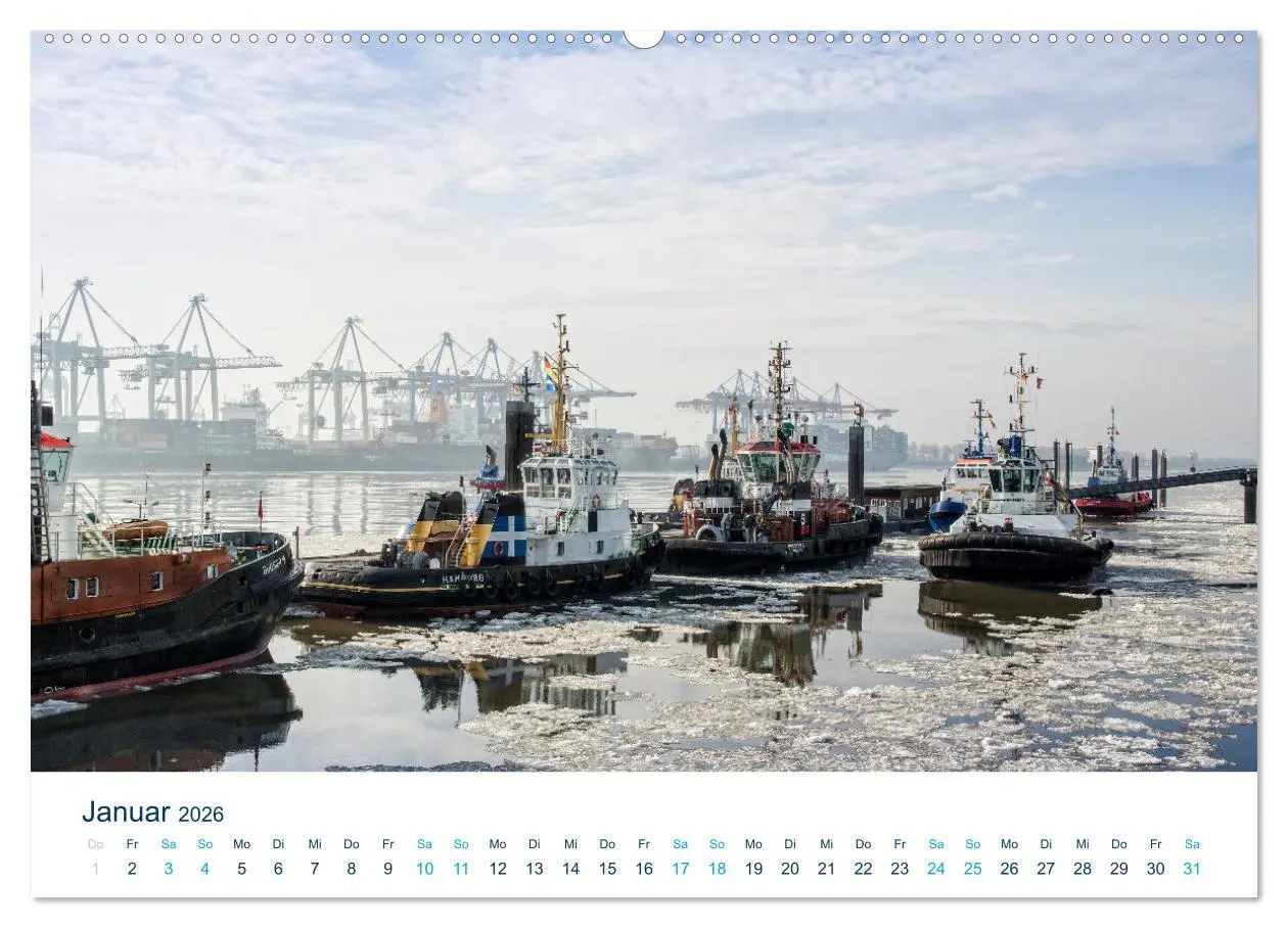 Bild: 9783457471203 | Schiffe gucken im Hamburger Hafen (Wandkalender 2026 DIN A2 quer),...