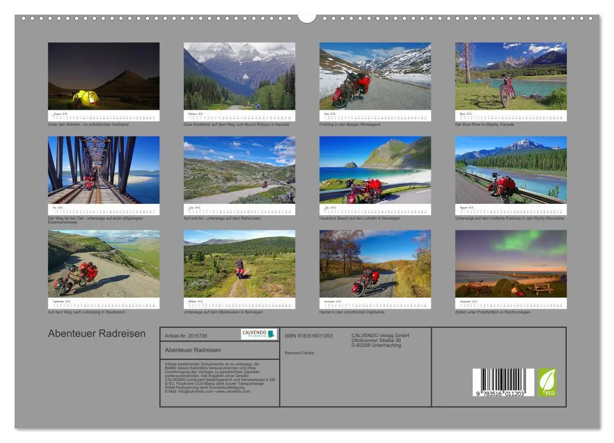 Bild: 9783516011203 | Abenteuer Radreisen (hochwertiger Premium Wandkalender 2026 DIN A2...