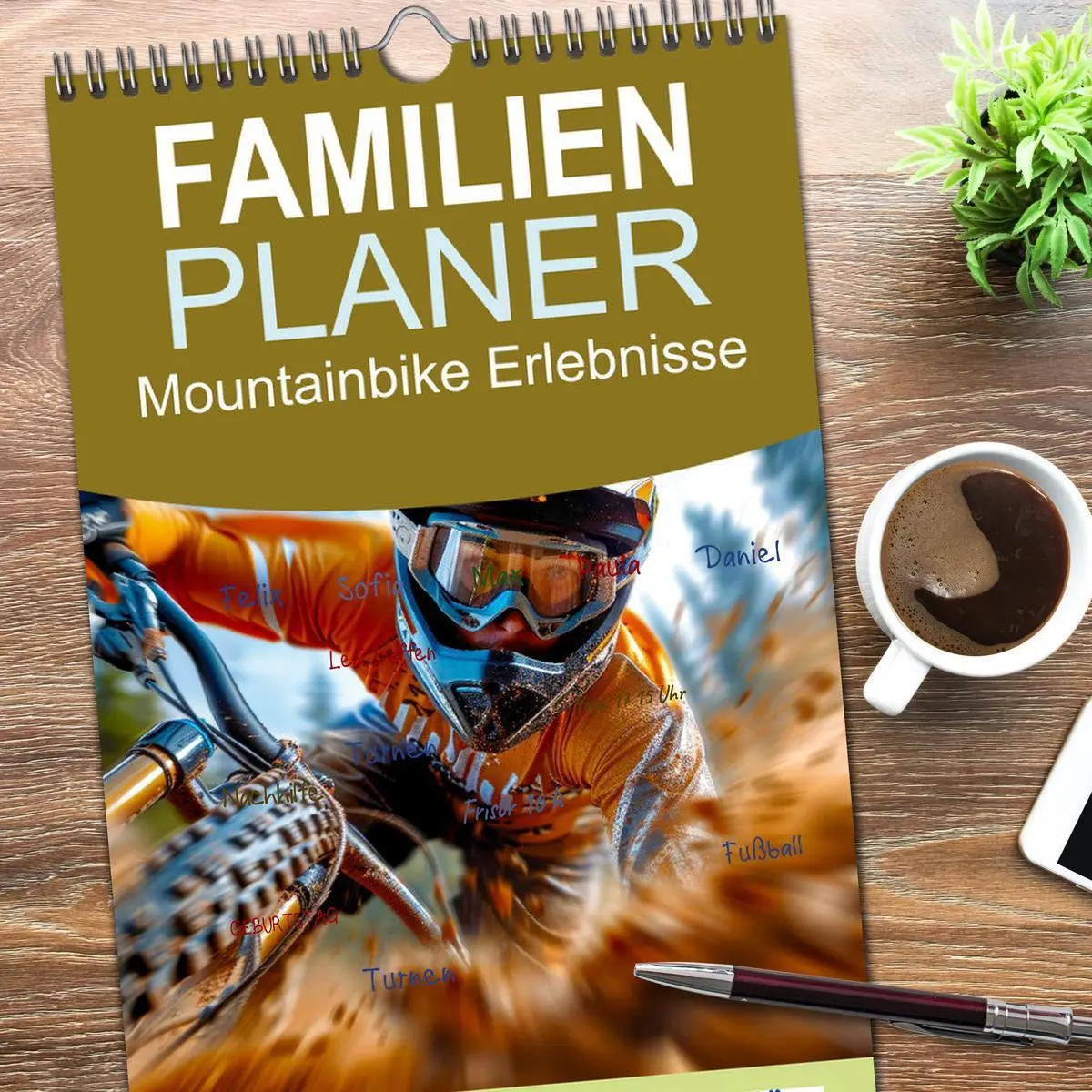 Bild: 9783516491203 | Familienplaner 2026 - Mountainbike Erlebnisse mit 5 Spalten...