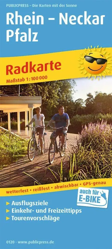 Cover: 9783747301203 | Rhein - Neckar - Pfalz 1:100 000 | (Land-)Karte | Radkarte | Deutsch