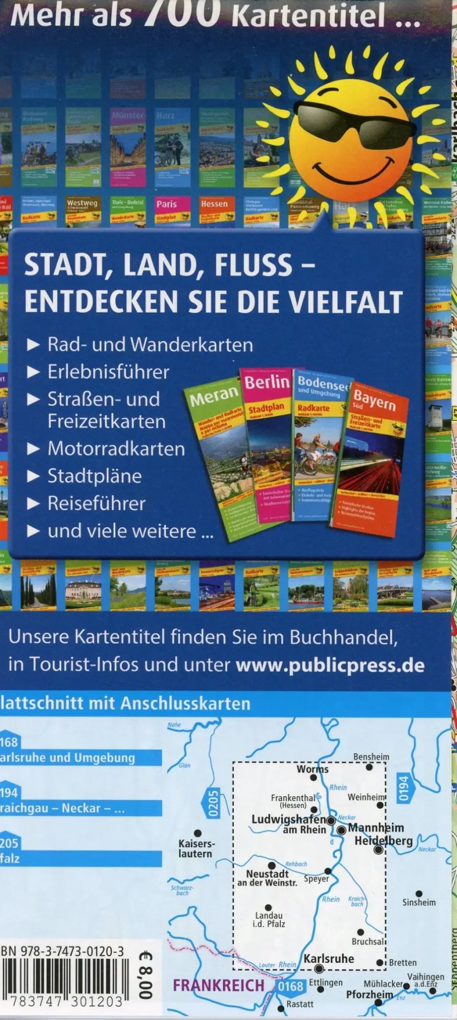Bild: 9783747301203 | Rhein - Neckar - Pfalz 1:100 000 | (Land-)Karte | Radkarte | Deutsch