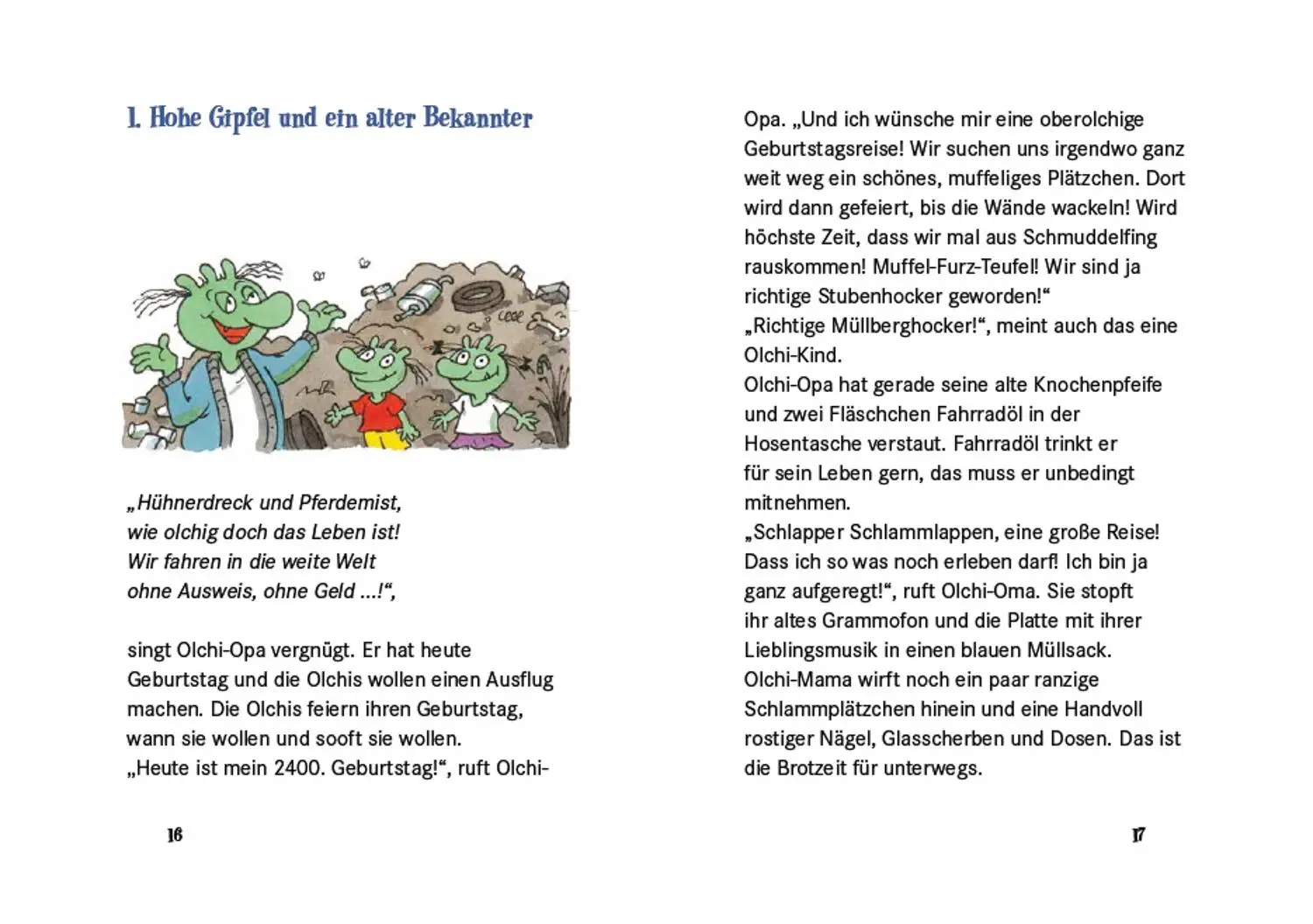 Bild: 9783789121203 | Die Olchis auf Geburtstagsreise | Erhard Dietl | Buch | Olchis | 96 S.