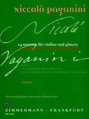 Cover: 9790010311203 | Vierundzwanzig Sonaten Heft II | Nicolò Paganini | Buch