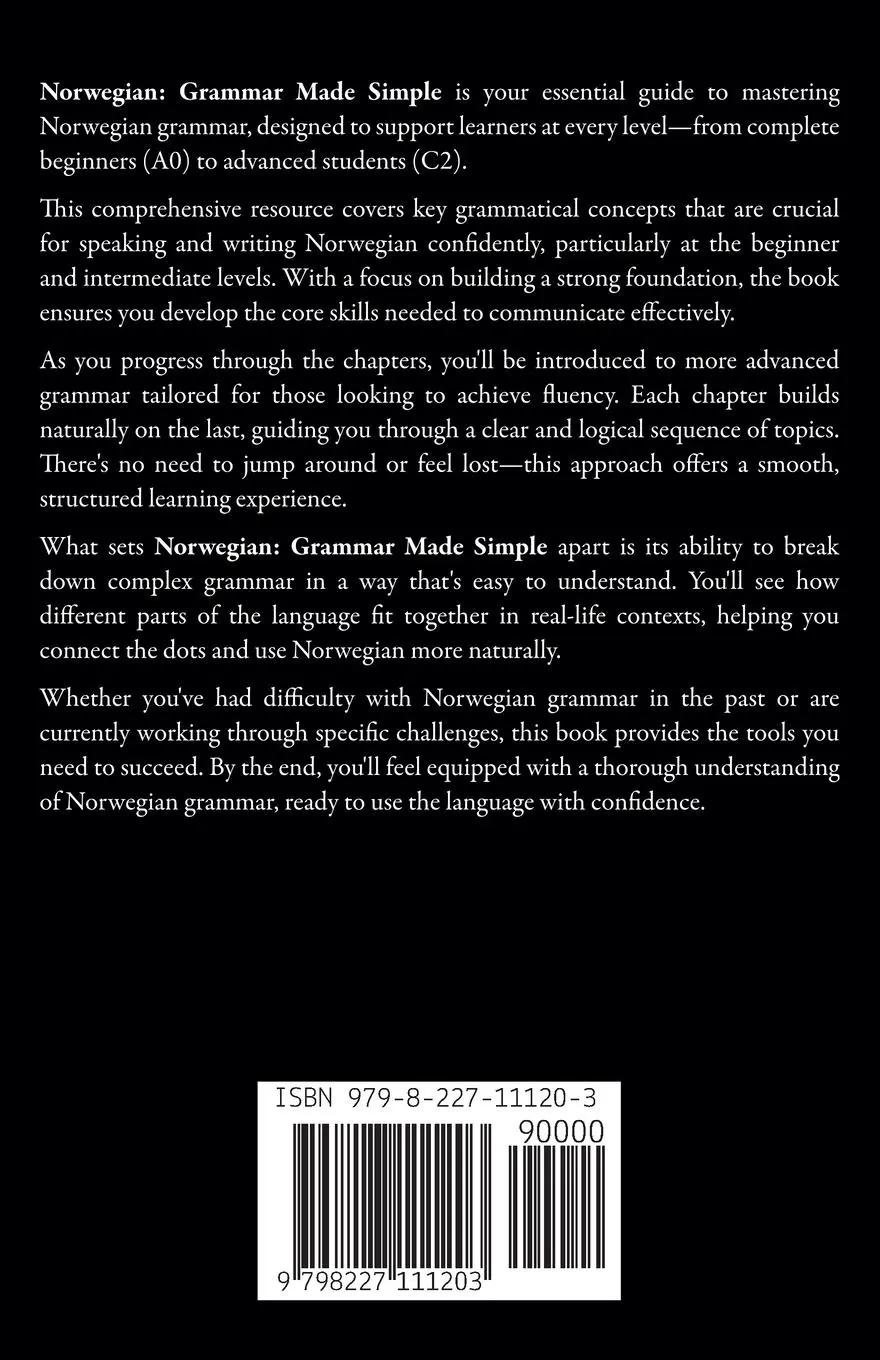 Rückseite: 9798227111203 | Norwegian Grammar Made Simple | Alex Emanuilidis | Taschenbuch | 2024