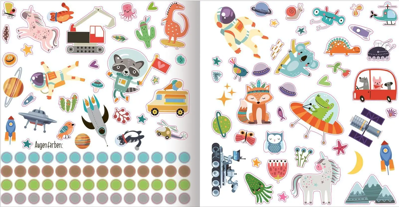 Bild: 4014489141303 | Alle meine Freunde - Weltraum Mit über 300 Stickern | Buch | 64 S.