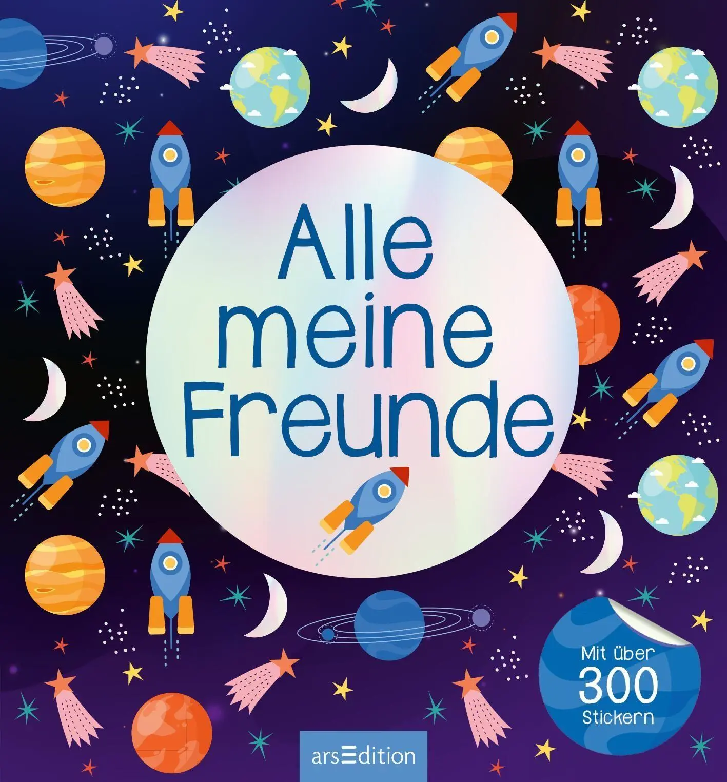Bild: 4014489141303 | Alle meine Freunde - Weltraum Mit über 300 Stickern | Buch | 64 S.