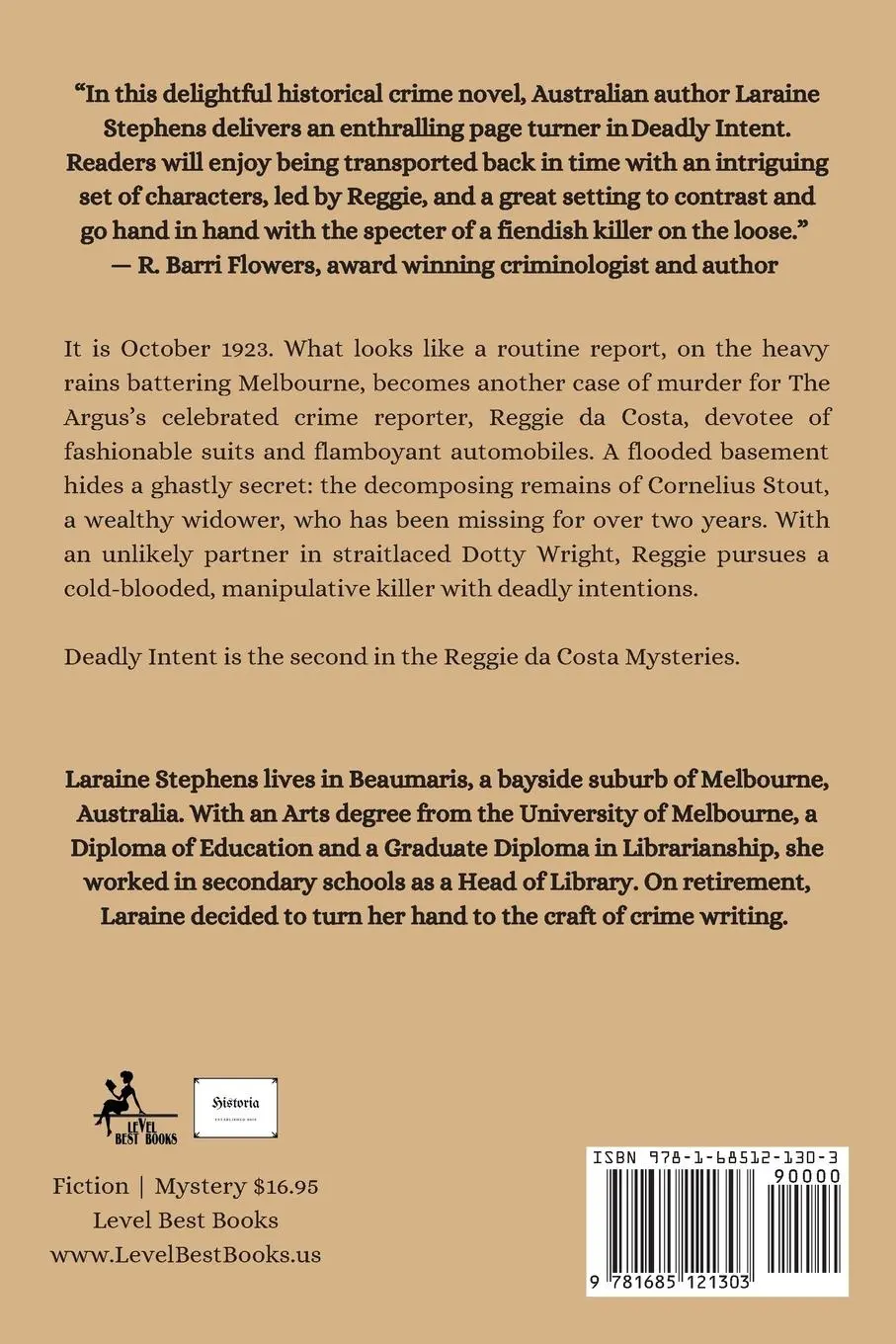 Rückseite: 9781685121303 | Deadly Intent | A Reggie da Costa Mystery | Laraine Stephens | Buch