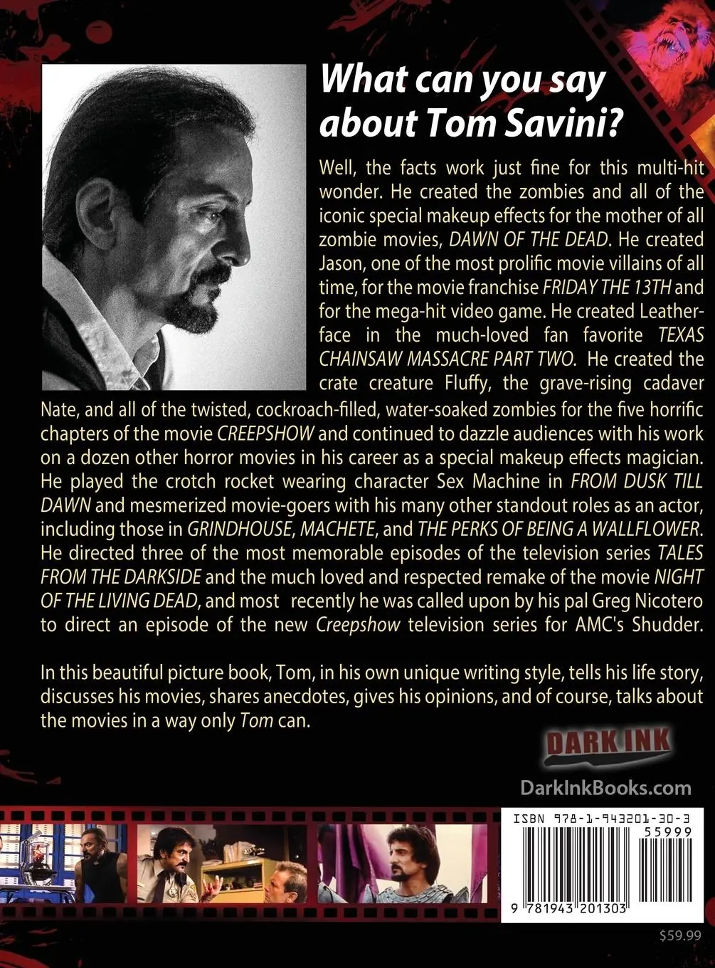 Rückseite: 9781943201303 | Savini | The Biography | Tom Savini | Buch | Englisch | 2019