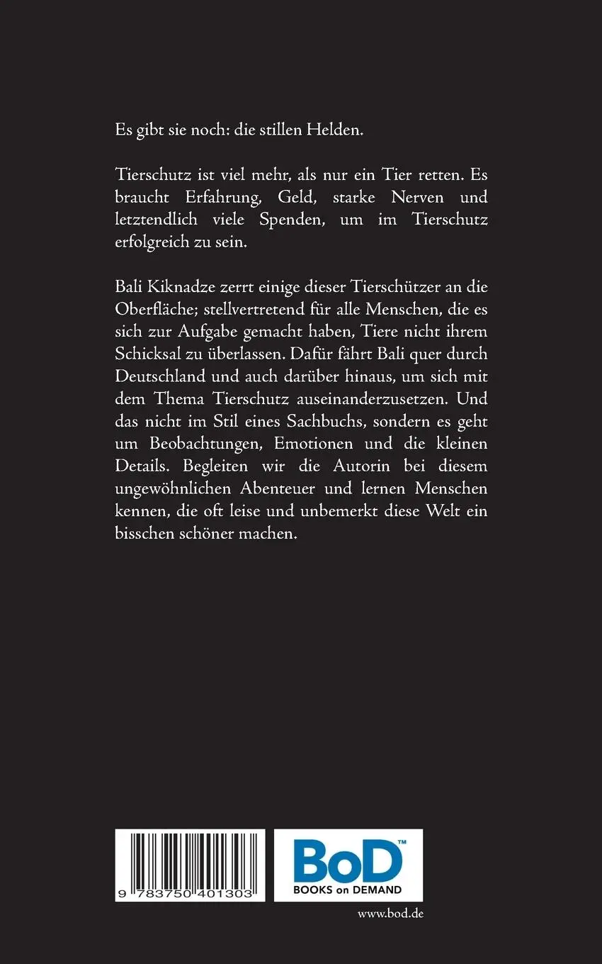 Rückseite: 9783750401303 | Pfotenengel | Hinter den Kulissen der Tierretter | Bali Kiknadze