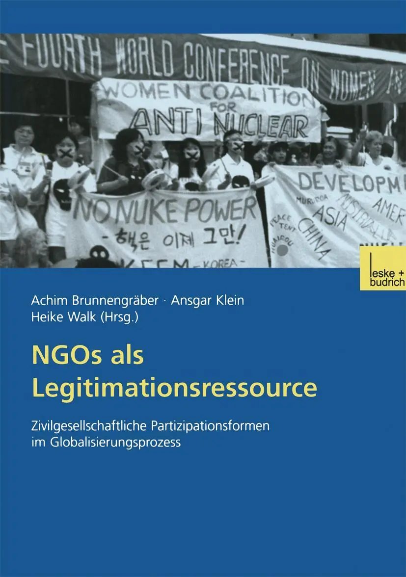 Cover: 9783810031303 | NGOs als Legitimationsressource | Achim Brunnengräber (u. a.) | Buch