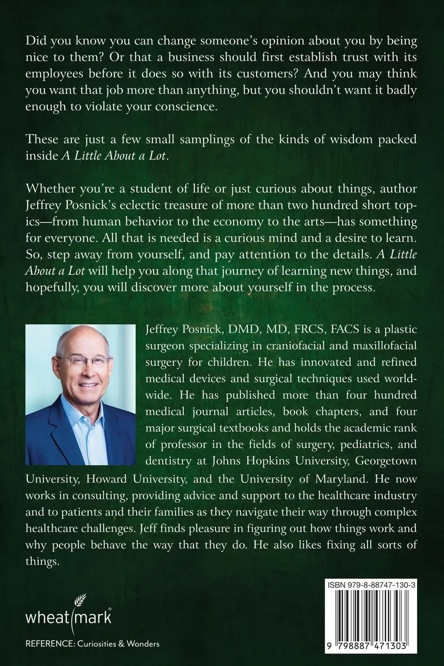 Rückseite: 9798887471303 | A Little About A Lot | Jeffrey Posnick | Taschenbuch | Englisch | 2023