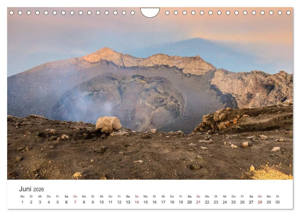Bild: 9783457761403 | Vulkane 2026 (Wandkalender 2026 DIN A4 quer), CALVENDO Monatskalender