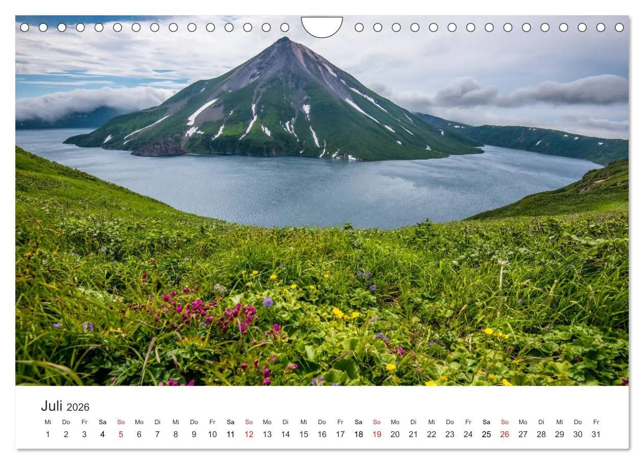 Bild: 9783457761403 | Vulkane 2026 (Wandkalender 2026 DIN A4 quer), CALVENDO Monatskalender