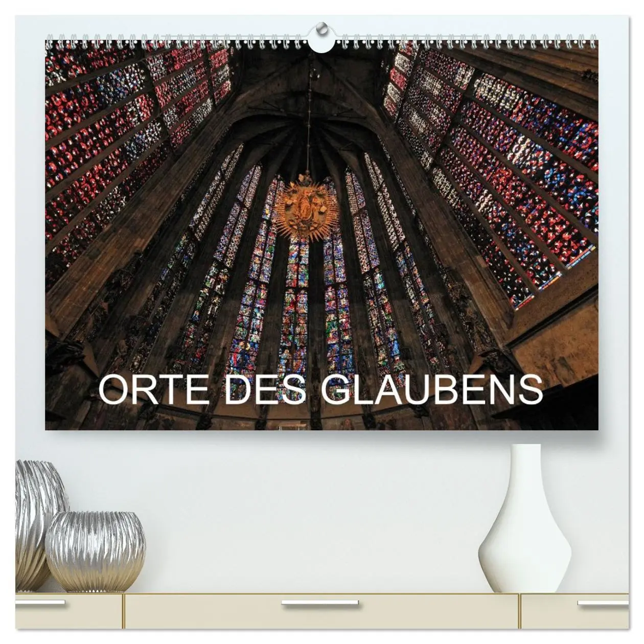 Cover: 9783516091403 | Orte des Glaubens (hochwertiger Premium Wandkalender 2026 DIN A2...
