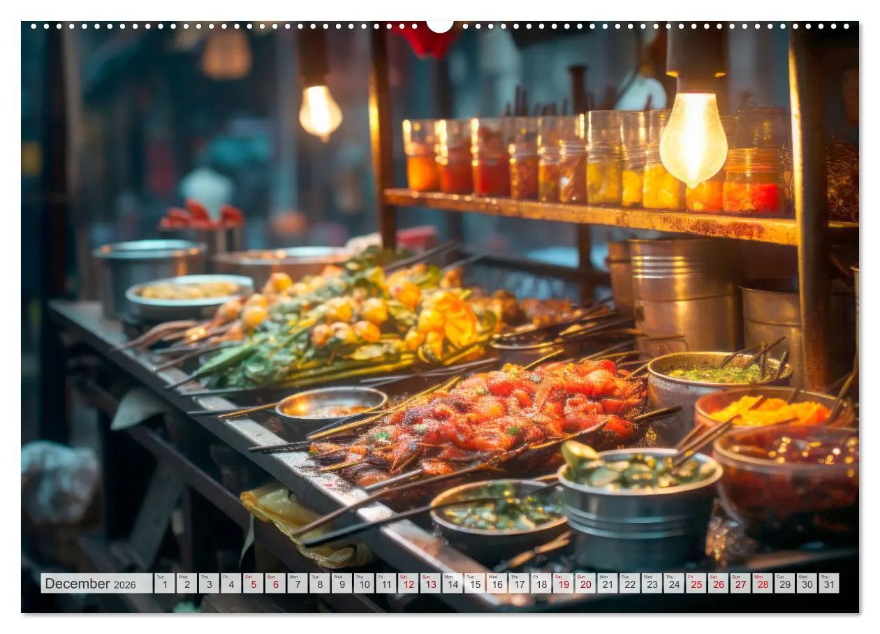 Bild: 9783516541403 | STREET FOOD Impressions around the world (Wall Calendar 2026 DIN A2...