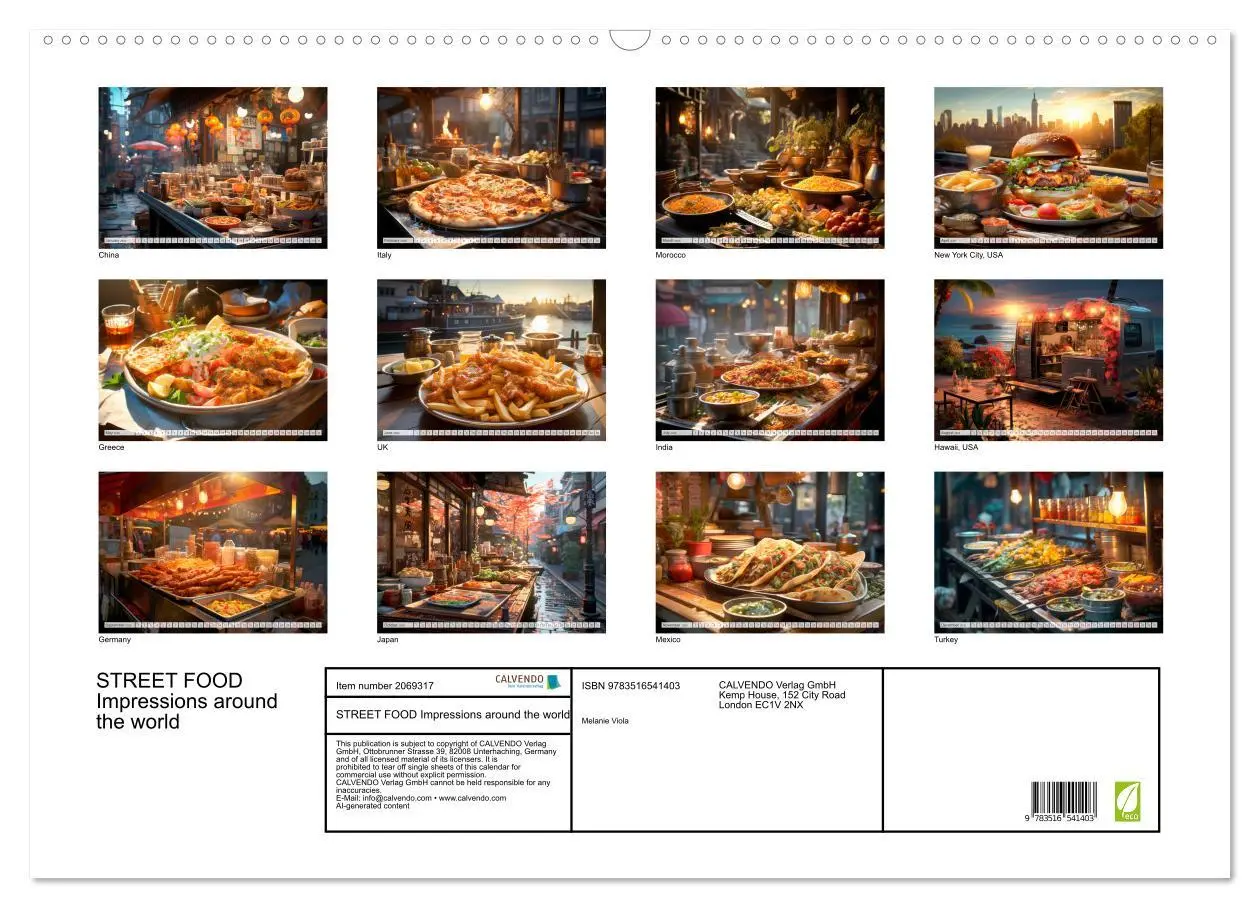 Bild: 9783516541403 | STREET FOOD Impressions around the world (Wall Calendar 2026 DIN A2...