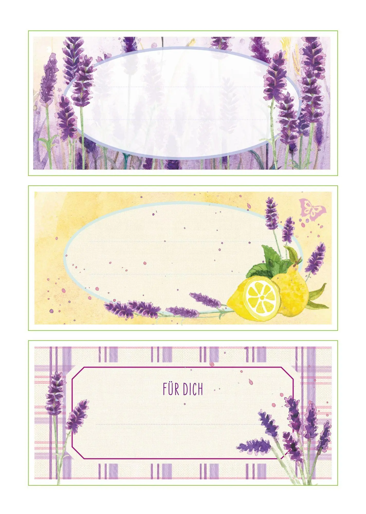 Bild: 4041433881503 | Küchensticker &amp; Etiketten - Lavendel | Taschenbuch | Küchenpapeterie