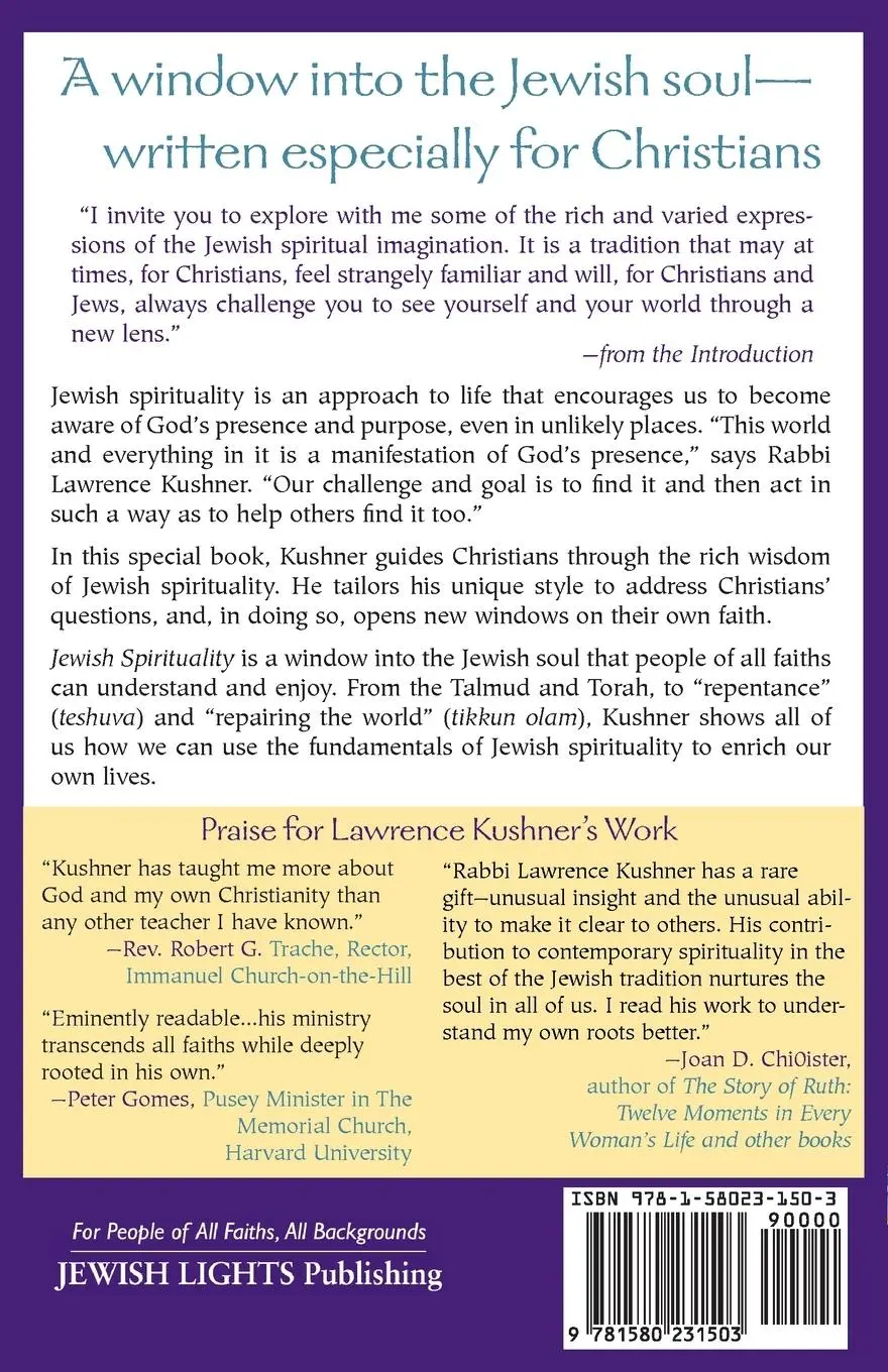 Rückseite: 9781580231503 | Jewish Spirituality | A Brief Introduction for Christians | Kushner