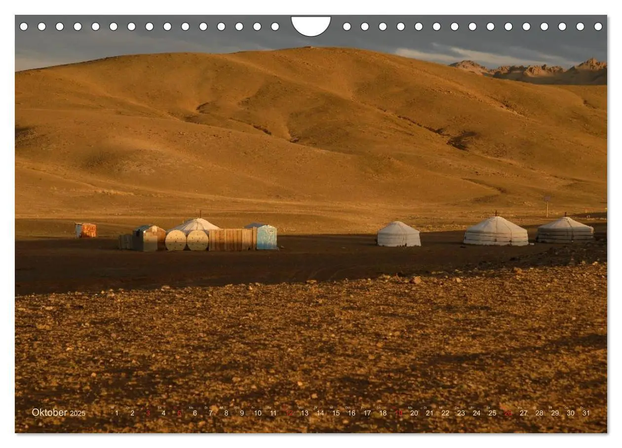 Bild: 9783435661503 | Wüste Gobi (Wandkalender 2025 DIN A4 quer), CALVENDO Monatskalender