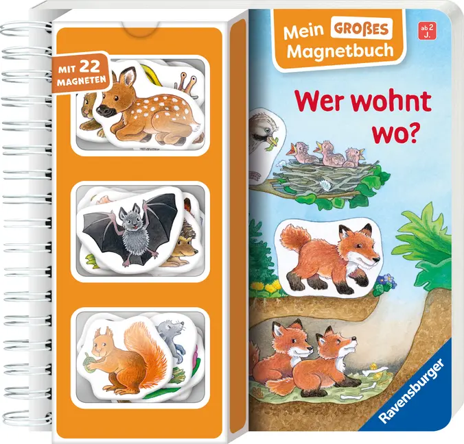 Bild: 9783473421503 | Mein großes Magnetbuch - Wer wohnt wo? | Mit 22 Magneten | Eberhard