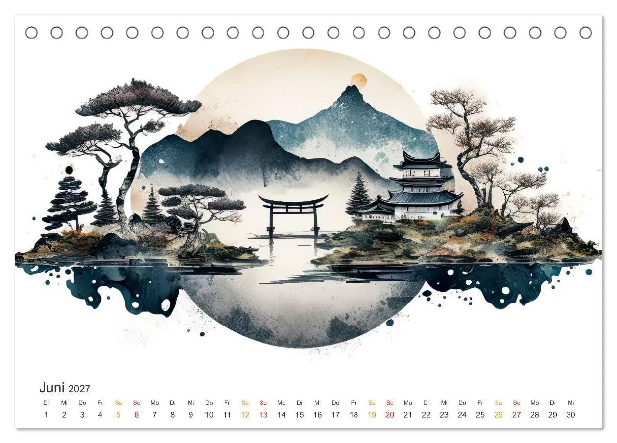 Bild: 9783569001503 | Japan - Aquarell Kunst und Tradition (Tischkalender 2027 DIN A5...