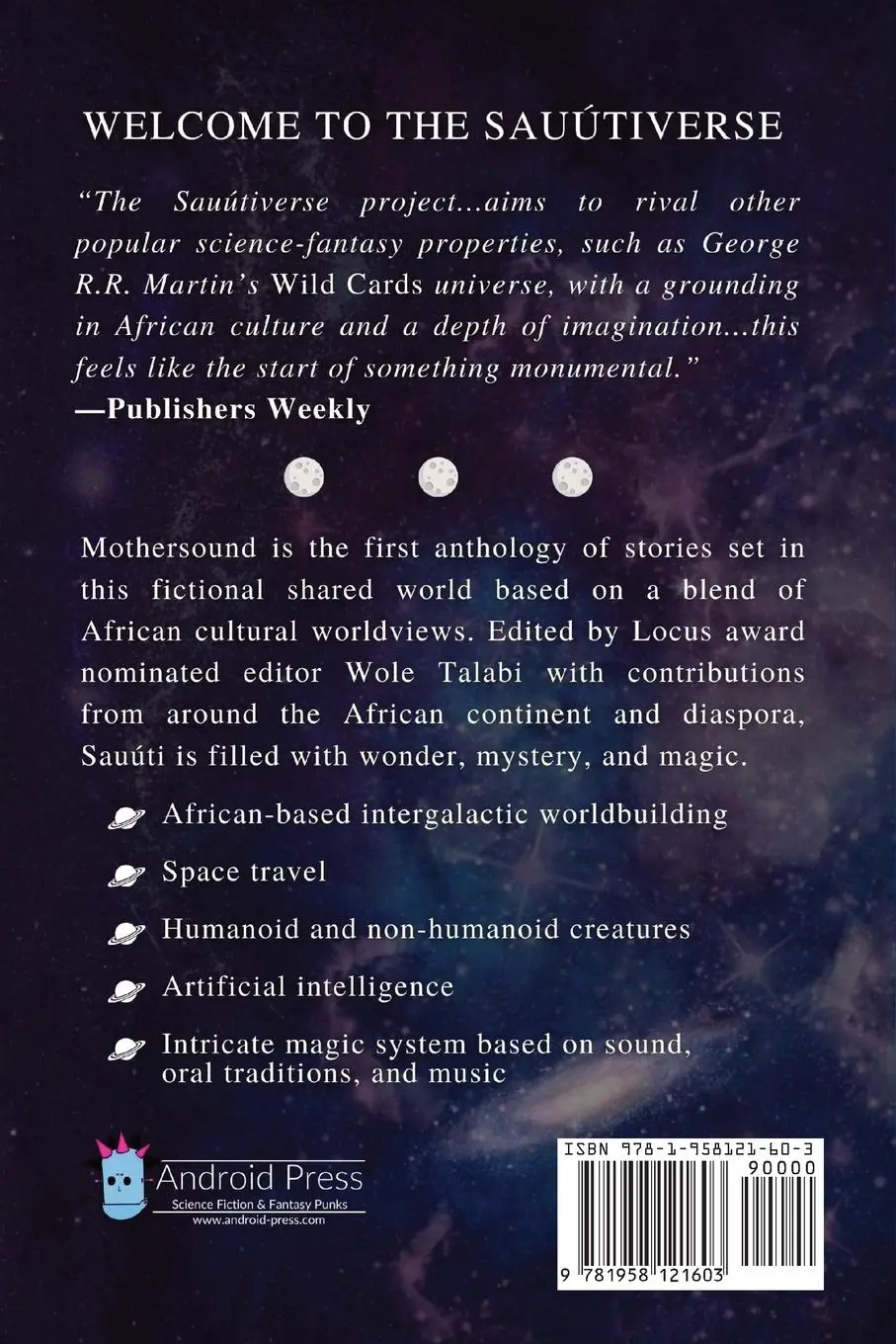 Rückseite: 9781958121603 | Mothersound | The Sauútiverse Anthology | Wole Talabi | Taschenbuch
