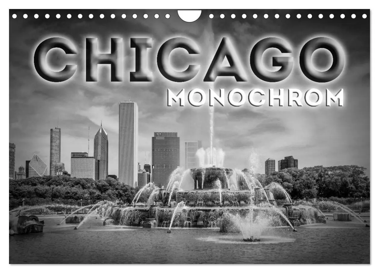Cover: 9783516211603 | CHICAGO Monochrom (Wandkalender 2026 DIN A4 quer), CALVENDO...