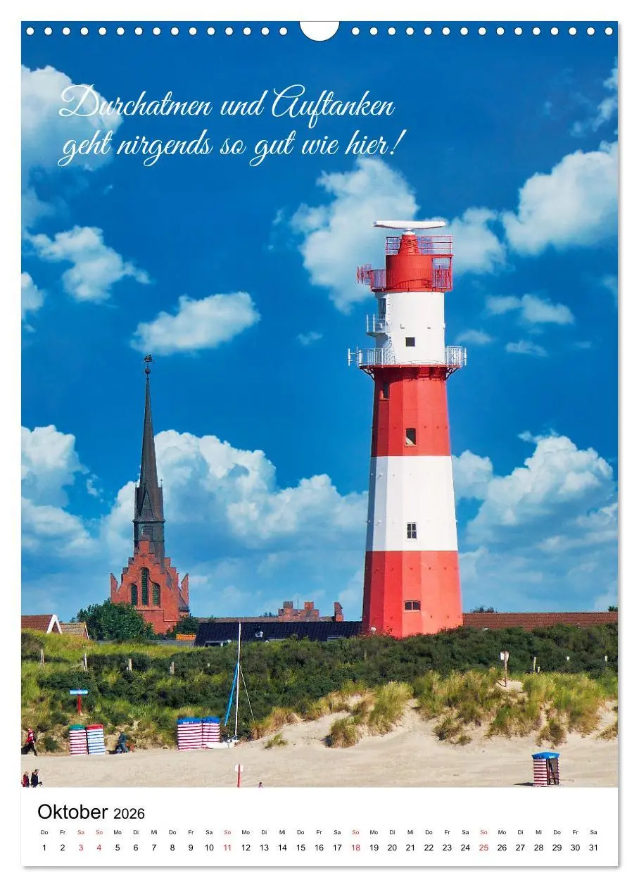 Bild: 9783516381603 | Facettenreiches Borkum (Wandkalender 2026 DIN A3 hoch), CALVENDO...