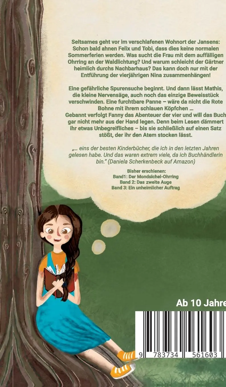 Rückseite: 9783734561603 | Der Mondsichel-Ohrring | Kinderkrimi | Ulla Hesseling | Buch | 256 S.