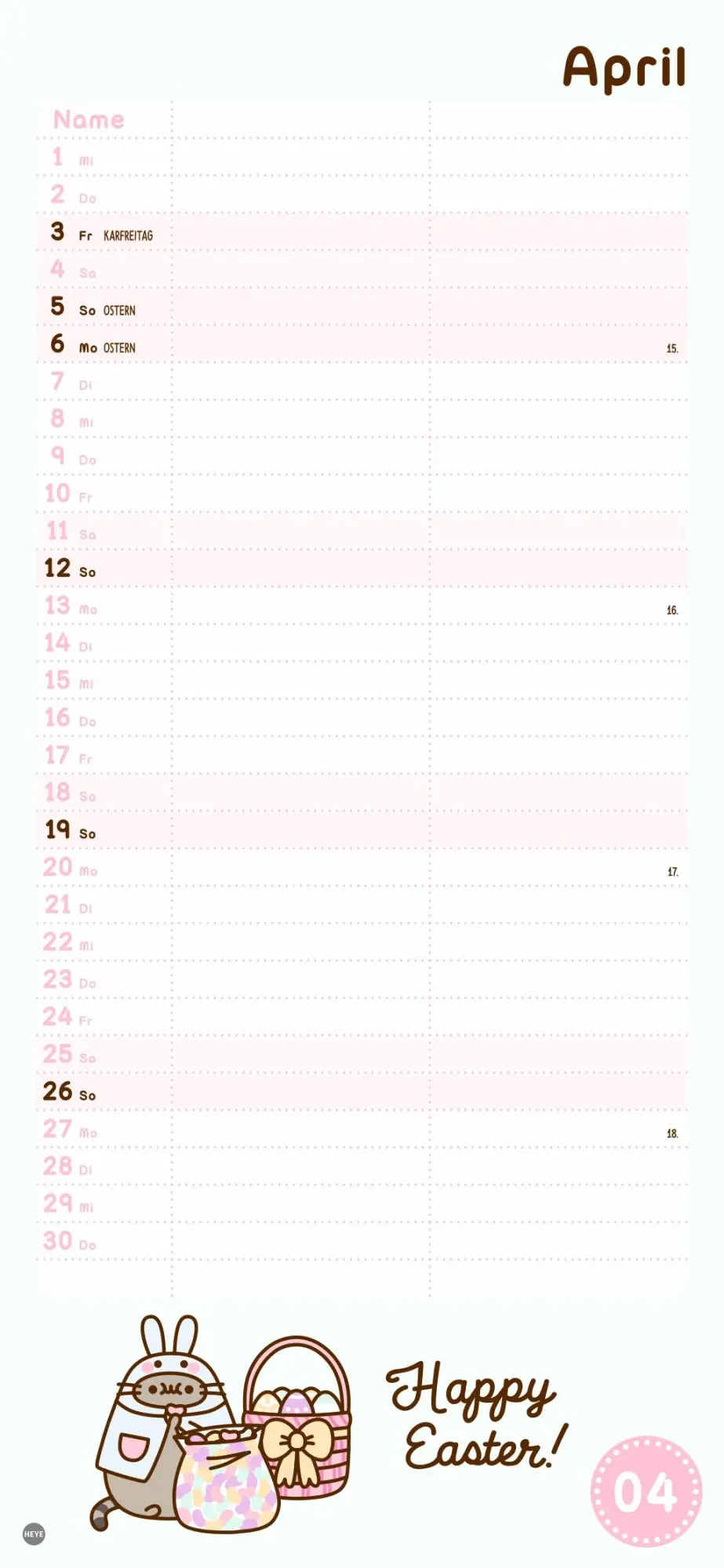 Bild: 9783756411603 | Pusheen Planer für zwei 2026 | Heye | Kalender | Spiralbindung | 14 S.