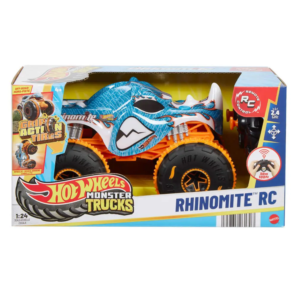 Cover: 194735261703 | Hot Wheels Monster Trucks RC 1:24 Rhinomite | Offene Verpackung | 2025