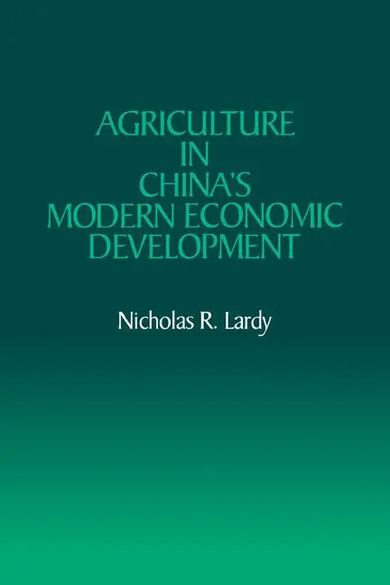 Cover: 9780521071703 | Agriculture in China's Modern Economic Development | Nicholas R. Lardy