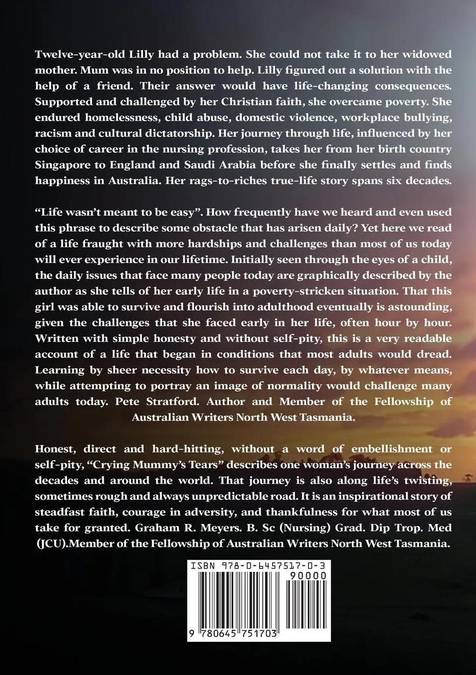 Rückseite: 9780645751703 | Crying Mummy's Tears | Frances Joseph | Taschenbuch | Englisch | 2023