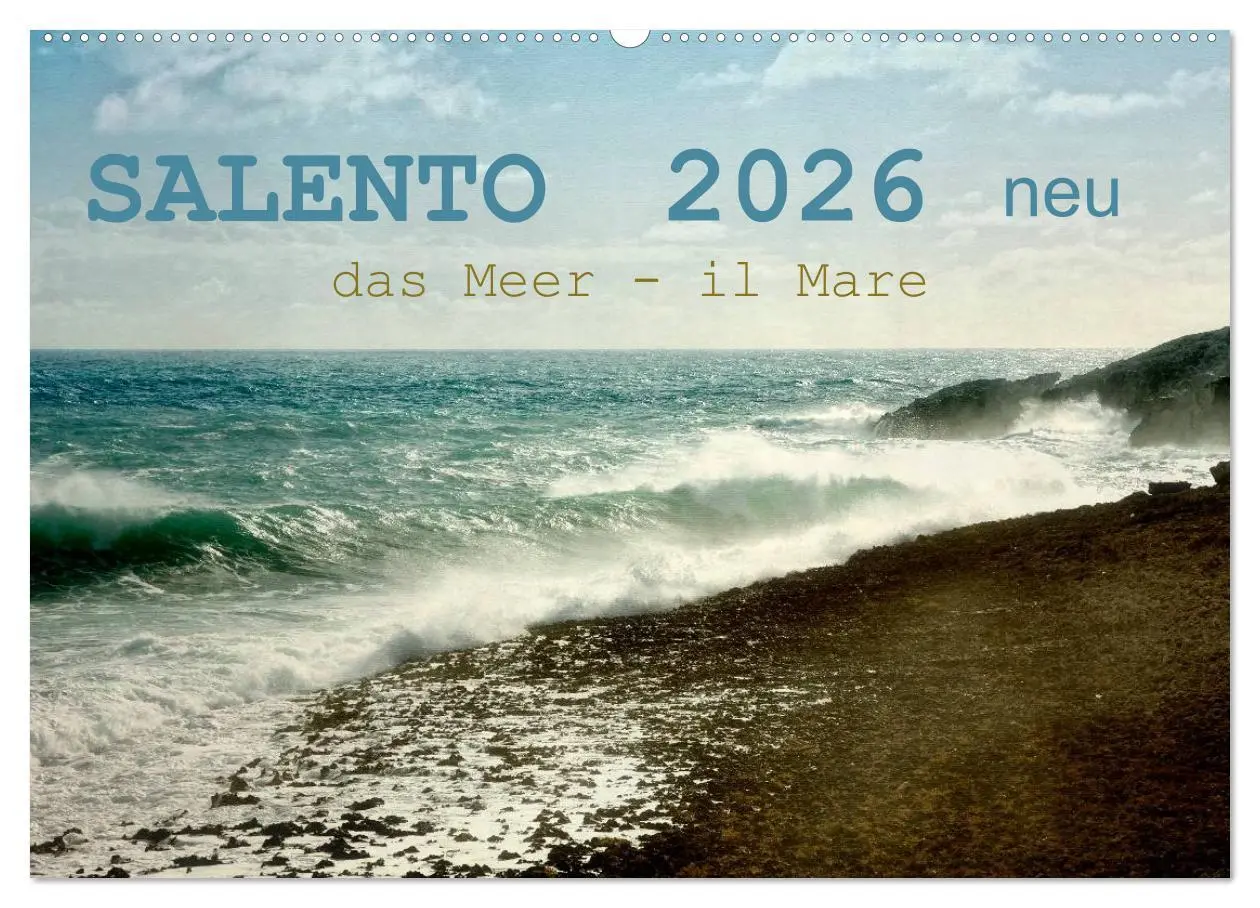 Cover: 9783457591703 | SALENTO das Meer - il Mare neu (Wandkalender 2026 DIN A2 quer),...
