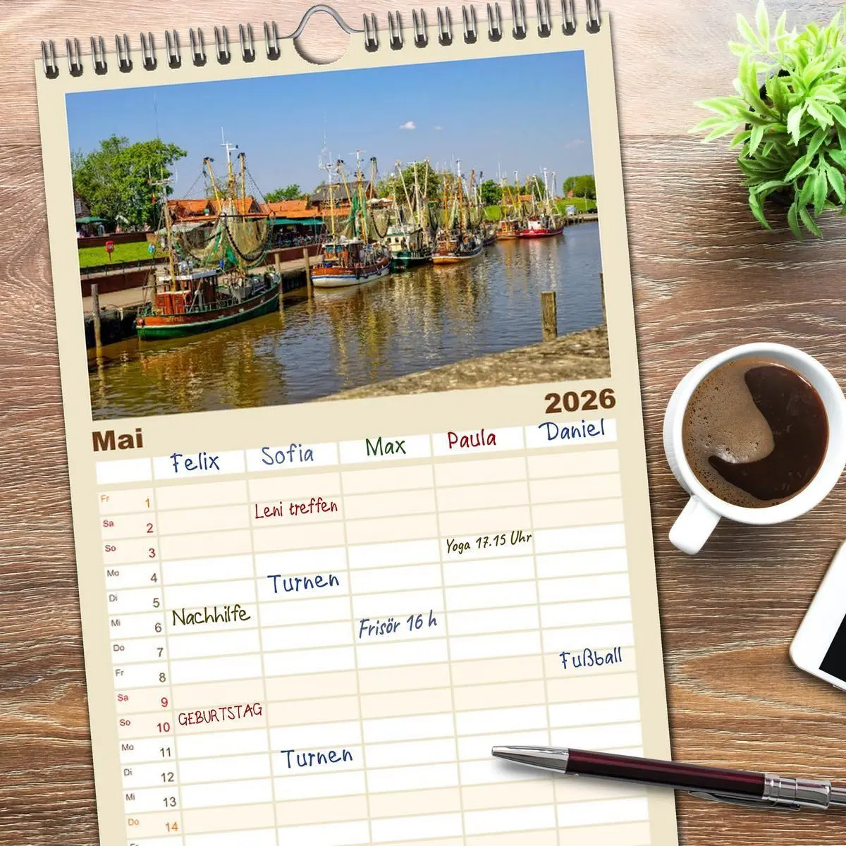 Bild: 9783516511703 | Familienplaner 2026 - Mein Ostfriesland mit 5 Spalten...